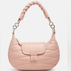 GUESS Lily Quilted Shoulder Bag • Blush Pink • New • Sold Out
